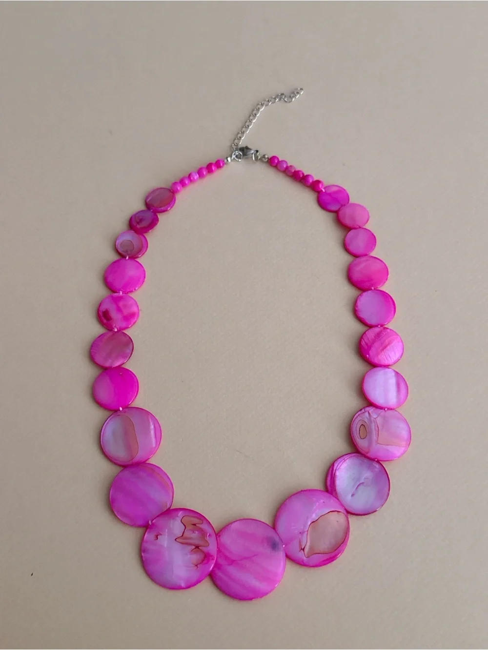 Pearl Disc Necklace N2263
